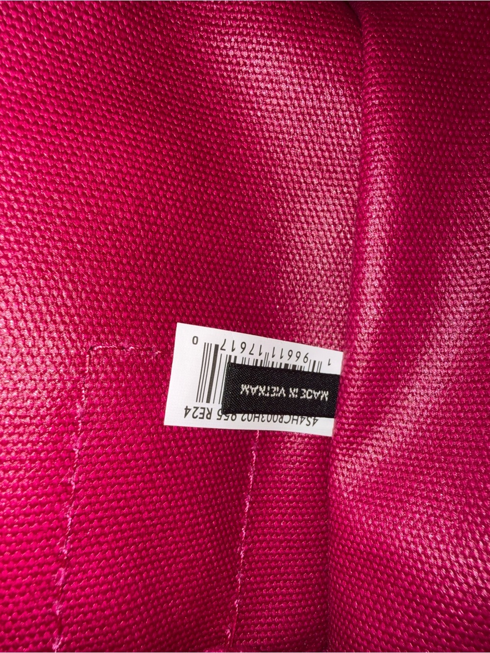 Marc Jacobs Hot Pink Canvas Mini Tote with Black Strap like new!! - Picture 6 of 8